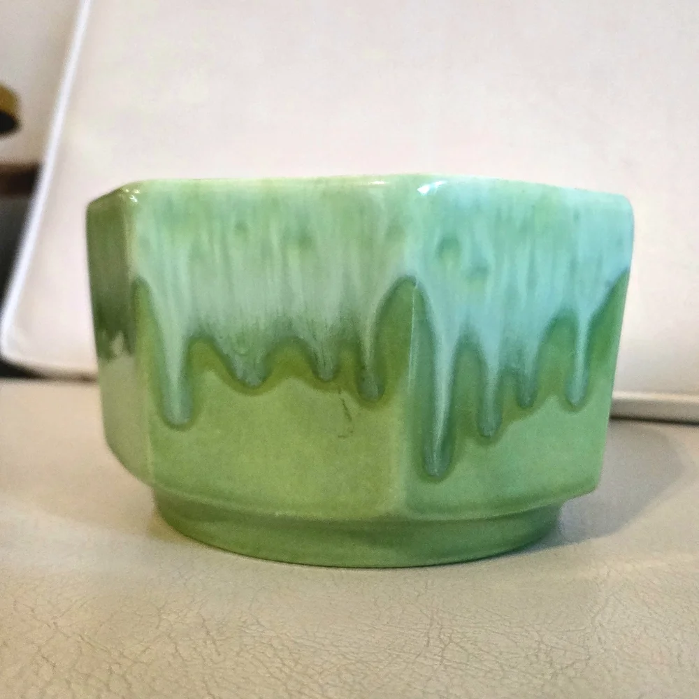 Vintage Green Blue Ceramic USA Pottery - Picture 3 of 6